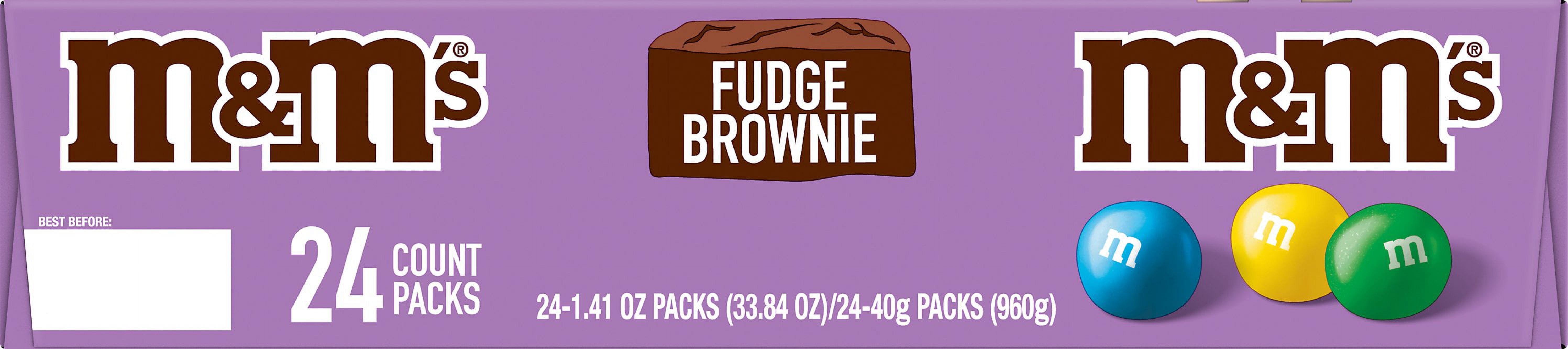 M&M'S Fudge Brownie Chocolate Candy Family Size, 17.24 oz Bag - DroneUp  Delivery