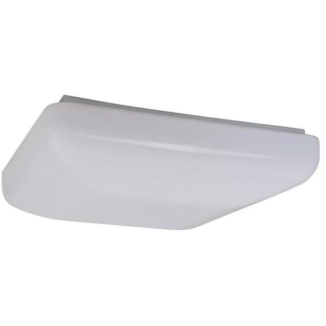 Plafonnier LED Carré 14.5 x 3.5 Po - Blanc