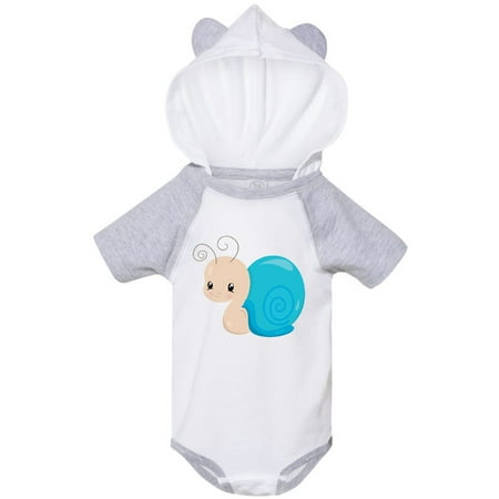 

Inktastic Adorable Blue Snail Gift Baby Boy or Baby Girl Bodysuit