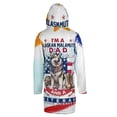 thumbnail image 2 of I'm a Alaskan Malamute Dad and a Veteran, Nothing Scares me Happy Father's Day All Over Print 3D Hooded Duffle Toggle Coat Alaska Mal Dog Lovers Gifts - 00006, 2 of 6