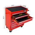 thumbnail image 5 of 7 Drawer Rolling Tool Chest with Wheels, Lockable Heavy-Duty Steel Tool Cabinet for Father's Garage Workshop Repair Shop, 5 of 14