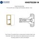 thumbnail image 4 of HH075228-14 - Clip-On Face Frame Euro Concealed Hinge 1mm Mounting Plate with, 4 of 5