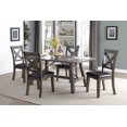 thumbnail image 2 of Topline Home Furnishings Cross Back Grey Side Chairs, 2 of 5
