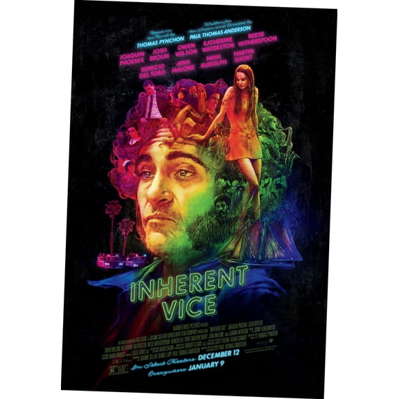 AB Posters Inherent Vice Movie Mini poster 11inx17in 11x17 poster Color Category: Multi, Unframed, Ages: Adults