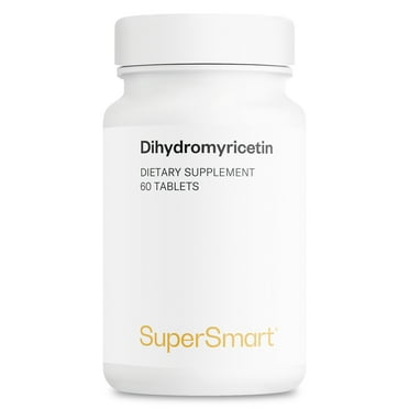 SuperSmart - Dihydromyricetin 600 mg Per Day - 100% Natural Flavonoid Support - Liver & Detoxification | Non-GMO & Gluten Free - 60 Vegetarian Capsules