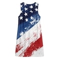 thumbnail image 4 of QUNYINEY Midi Womens Plus Size Dresses A Line Patriotic Sleeveless Independence Day Sundress Casual V Neck Summer Loose Fit with Pockets Dresses, 4 of 6