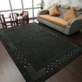 thumbnail image 1 of Rugsotic Carpets Hand Knotted Loom, Contemporary Wool Area Rug, Charcoal, 5'x8', 1 of 8