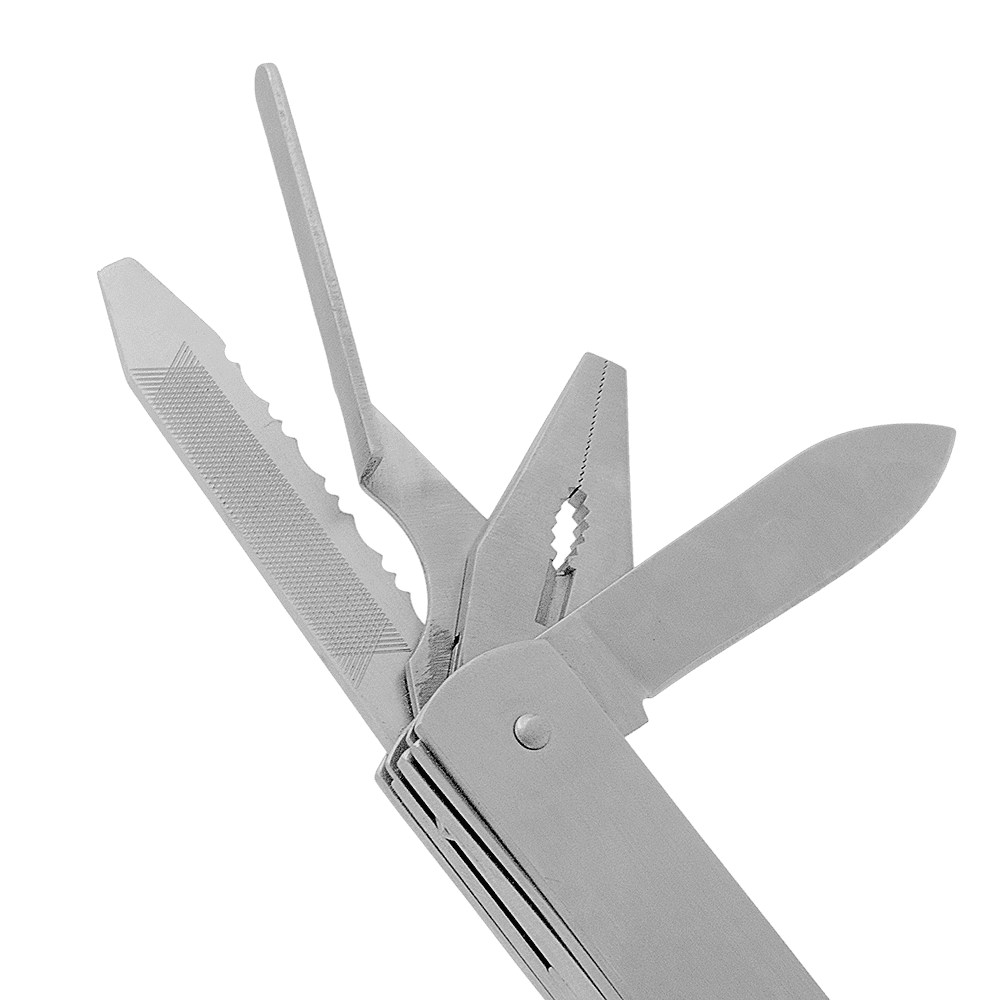 Zenport 12008 10-Function Pliers Multi-Tool with Carrying Case, Silver