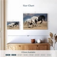 thumbnail image 3 of Elephant Stock Black And White Horses Wall Art - Horizontal Canvas Wall Art - Living Room Wall Decor - Animal Canvas - Blue And Black Decor - 12" x 8", 3 of 4