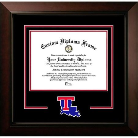 Campus Images LA988LBCSD-1185 8.5 x 11 in. Louisiana Tech Bulldogs Logo Diploma Frame, Legacy Black Cherry Spirit