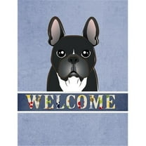 Caroline's Treasures BB1413GF French Bulldog Welcome Flag Garden Size , Small, multicolor