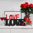 thumbnail image 2 of Valentine's Day Perfect Elegant 3-Piece 3D Heart Shaped Decorative Arrangement For Desktop Decoration, Pvc Foam Board Stylish Display Stand For Home Office Valentine's Day Decor,, 2 of 7