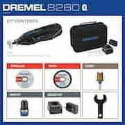 Dremel 8260 12VLi-Ion Variable Speed Cordless Smart Rotary Tool with Brushless Motor, 5 accessories, 3Ah Battery, Charger, Tool Bag