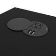thumbnail image 3 of Bestar Norma L Shaped Computer Desk in Black and Bark Gray, 3 of 9