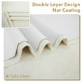 thumbnail image 4 of DriftAway Double Layer Linen Blackout Tie Up Curtains Thermal Insulated Fully Lined Balloon Roman Shade Bathroom Window Adjustable Rod Pocket for Small Window 45 Inch by 63 Inch Ivory Cream, 4 of 5