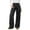 Gray, variant on Women's Casual High Waist Light Wash Loose Wide Leg Straight Jeans Comfortable Relaxed Fit Denim Trousers for Daily Use,Black,L