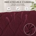 thumbnail image 4 of SHANNA Banquet Armchair Slipcovers, Knitted Jacquard Sofa Chair Covers with Arms for Living Room, NonSlip Dog Pet Friendly Furniture Protector, Jacquard - Burgundy, 4 of 10