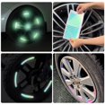 thumbnail image 5 of ER 20 piezas cubo de rueda de coche borde raya cinta láser pegatinas reflectantes brillar Electrónica, 5 of 5