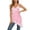 Pink, variant on Elegant Silk Camisole With Lace Trim Long Sleeveless Tank Top For Comfortable Nightwear And Layering 2x Camisole Beaded Neckline Shirt