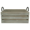 Bee & Willow Home Medium Natural Wash Wood Crate in Tan