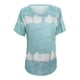 thumbnail image 4 of Tops Para Mujer Elegante Casual Tallas Grandes Blusas Camisas Estampado de Moda Camiseta de Manga Corta Cuello Redondo Odeerbi ODB154856, 4 of 4