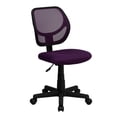 thumbnail image 2 of Scranton & Co Chaise de Bureau et de Travail en Maille à Dossier Mi-Haut, Violet, 2 of 8