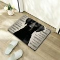 thumbnail image 5 of FCXZI Black Dog White Fast Absorption Home Bath Mat Diatom Mud 24x16in, 5 of 5