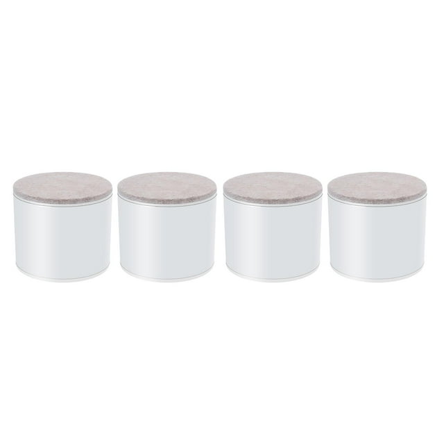 Juego de 4 elevadores de cama, protectores de patas de sofá y gabinetes, antideslizantes, para almacenamiento debajo de la cama. Blanco 80x52mm