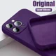 thumbnail image 2 of Funda de silicona líquida original para iPhone 16, 15, 14, 13, 12, 11 Pro Max Plus, suave, flexible, a prueba de golpes, de alta calidad, 2 of 5