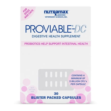 UPC: 0755970750119 | Proviable Digestive Health Supplement DC Capsules for Cats and Dogs  30 Count