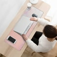 thumbnail image 3 of Inspirational Pink Mouse Pad for a Positive Workspace - Large 31.5x11.8in Desk Mat & Keyboard Pad, Laptop Protector - Ideal Cute Pink Desk Accessories, 3 of 7