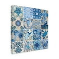 thumbnail image 2 of Evelia Designs 'Blue and White Tiles' Canvas Art, 2 of 3