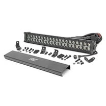 Rough Country 20" Black Series Dual Row LED Light Bar | Amber DRL - 70920BDA