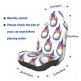 thumbnail image 3 of Wukai Golf balls Full Set Car Seat Covers with Soft Padding Universal Auto Front Seats Protector and Cushion Mat, 3 of 5