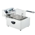 thumbnail image 2 of ChaoLink 6-10-12L Commercial Electric Deep Fryer w-Basket & Lid, Countertop Stainless Steel Deep Fryer for Large Tank French Fries, Onion RingsWith timer, 2 of 6