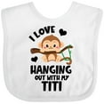 thumbnail image 3 of Inktastic Monkey I Love Hanging out with My Titi Boys or Girls Baby Bib, 3 of 4
