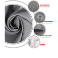 thumbnail image 3 of Cortina De Ducha Con Ganchos 180x180cm Impermeable Xtellar gris, 3 of 4