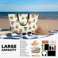 thumbnail image 3 of Yiaed Kawaii Mexican Avocado Print Large Capacity Beach Travel Bag - Waterproof Zipper Vacation Tote for Sandproof Storage, and Camping, 3 of 5