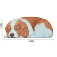 thumbnail image 2 of Hgallory Cute Dog Polyester Shower Bath Rug for Home Bathroom Toilet, Non-Slip Household Water Absorbent Quick Drying Floor Mats for Entrance Bedroom, Modern Home Decor, 1PC, 16"x34", D, 2 of 6