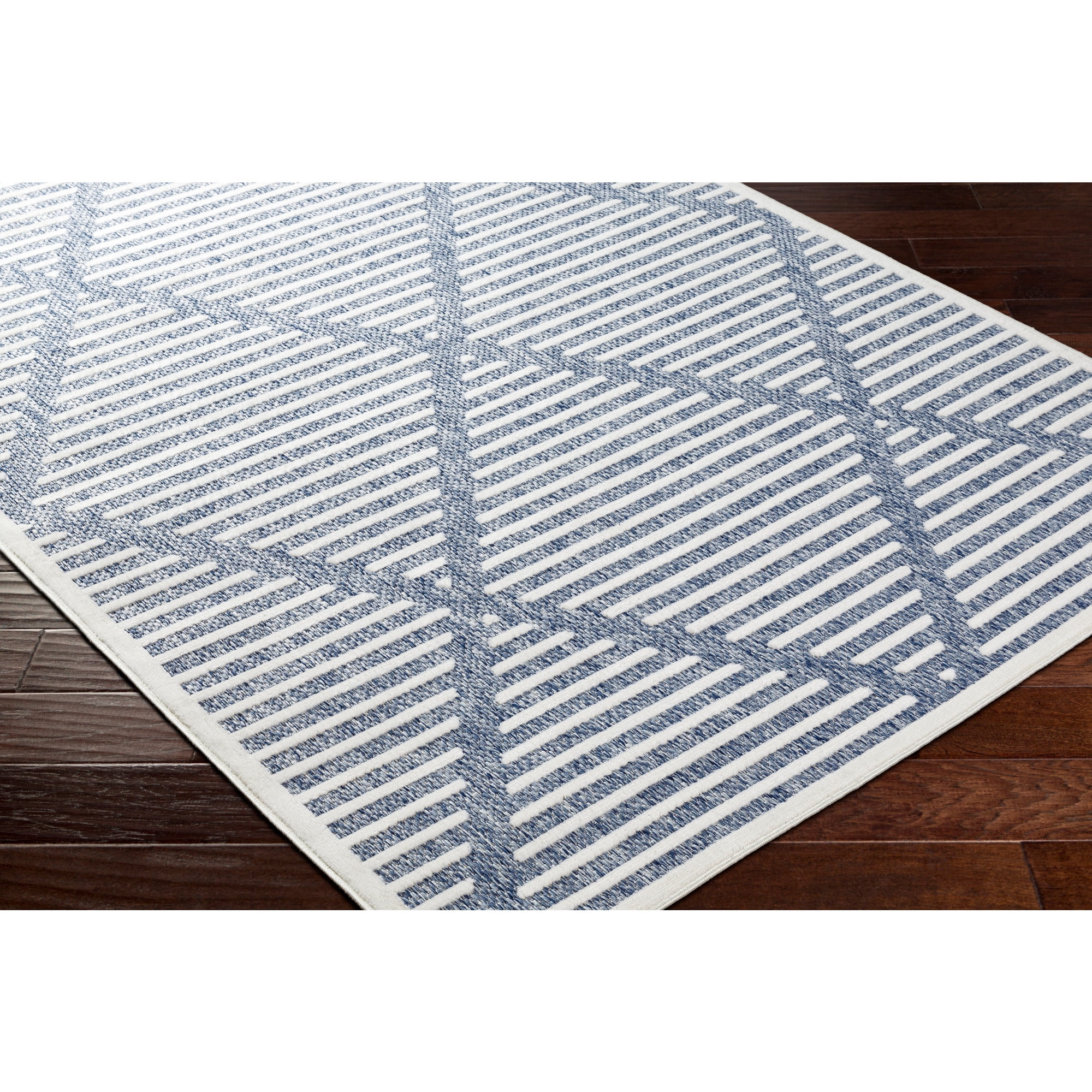 Artistic Weavers  Blue 5' x 8'  Indoor/Outdoor Rectangle Area Rug