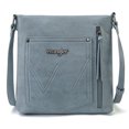 thumbnail image 4 of Wrangler Crossbody Bags for Women Western Hand Woven Satchel Purse, Jean, 4 of 7