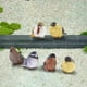 thumbnail image 4 of Juego de 6 estatuas de jardín urraca pájaros decoración adornos simulación para amantes de la jardinería Premium lindo surtido miniatura regalo de ina Baoblaze estatuas de aves, 4 of 8
