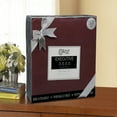 thumbnail image 5 of Superior 4-Piece Retro Cloud Embroidered Burgundy Microfiber Sheet Set, Full - Deep Pocket, 5 of 5