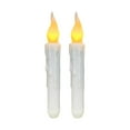 thumbnail image 1 of MKHSQHDG Today's Deals 2Pcs Battery Operated Flameless Led Taper Candles Lights, 1 of 5