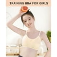 thumbnail image 2 of Girls Training Bra Fit for 12-16 Years Teen Girls Elastic Shoulder Straps Breathable Teen Sports Bra Running Bra Solid, 2 of 4