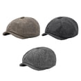 thumbnail image 2 of Sonducket Gorra plana Baker Father Brim Hombres Boinas Sombrero portátil al aire libre Moda Casual Ropa de ocio Sombrero Algodón Poliéster Regalo Sombreros Negro Sonducket AP012687-02, 2 of 6