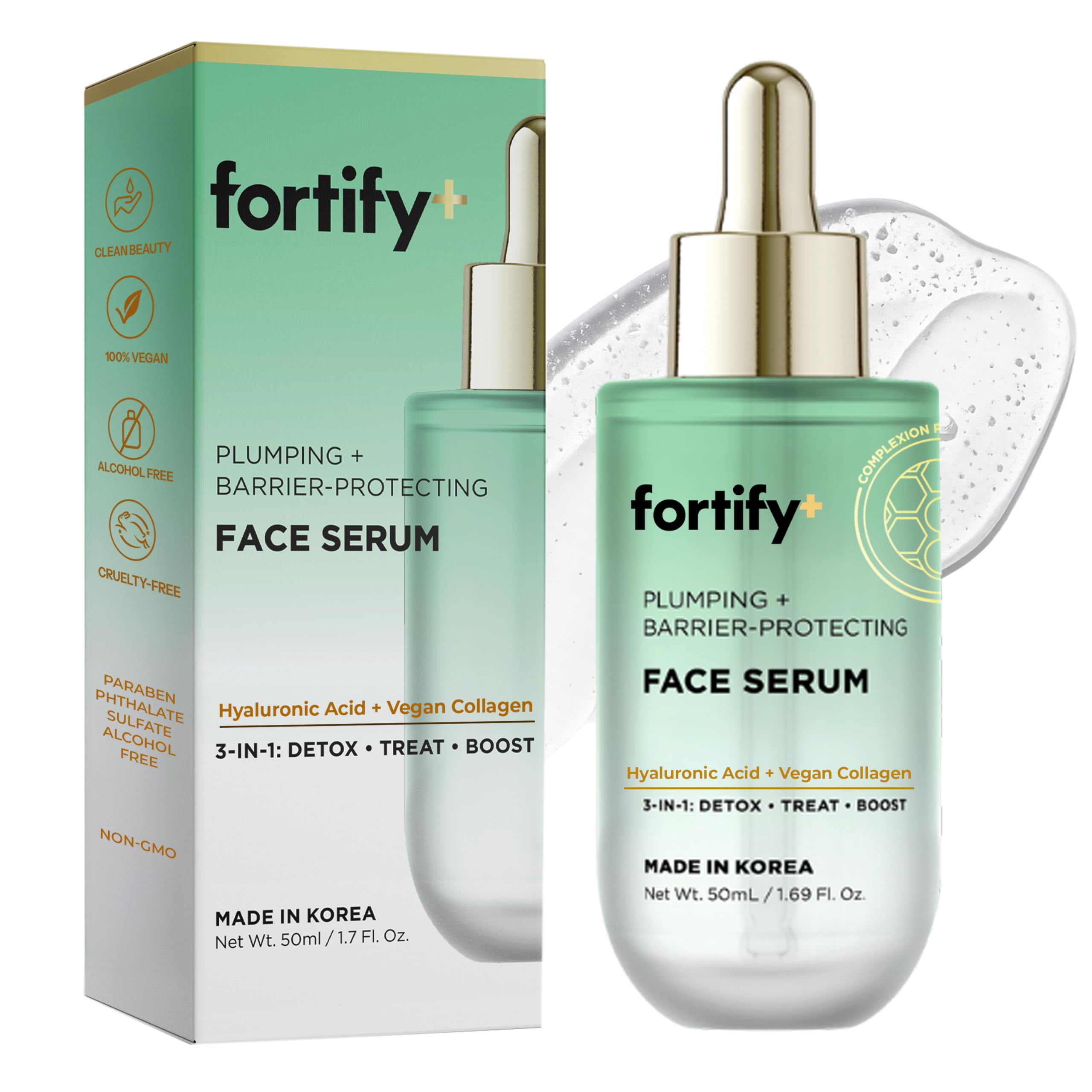 Fortify Skincare Hyaluronic Acid Serum for Face with Collagen – 3