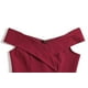 thumbnail image 3 of Vestidos de fiesta de cóctel de una línea acampanados plisados ​​con hombros descubiertos para mujer, 3 of 5