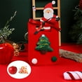 thumbnail image 2 of Yhmxh Christmas Gift Bags Felt Christmas, Red and Green Felt Treat Bags with Handles, Santa Claus Suit Treat Baskets Present Bag Reusable Gift Baskets for Holiday Xmas Party Favor Decoration, 2 of 7