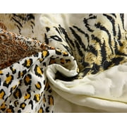 MarCielo 3 Piece Quilted Bedspread Leopard Print Quilt Quilt Set Bedding Throw Blanket Coverlet Animal Print Bedspread Ensemble Cheetah King Oversize(Cal King)